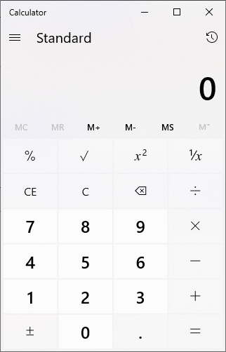 Windows 10 Calculator